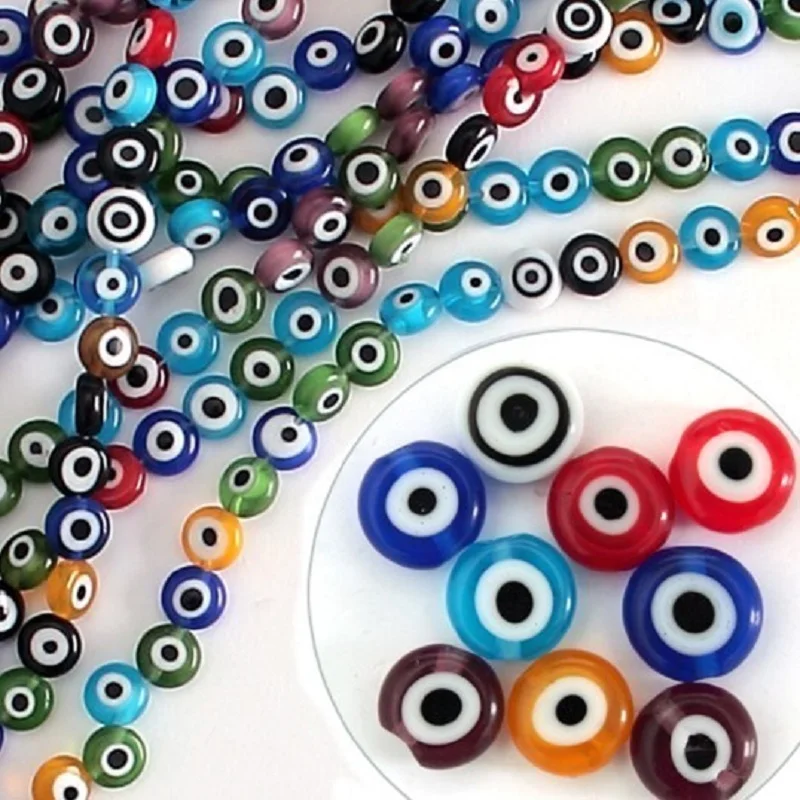 High Quality 125Pcs 6mm Flat Round Disk Shape Mixed Colors Evil Eye Lampwork Glass Beads for Jewelry Making & DIY Craft
High Quality 125Pcs 6mm Flat Round Disk Shape Mixed Colors Evil Eye Lampwork Glass Beads for Jewelry Making & DIY Craft