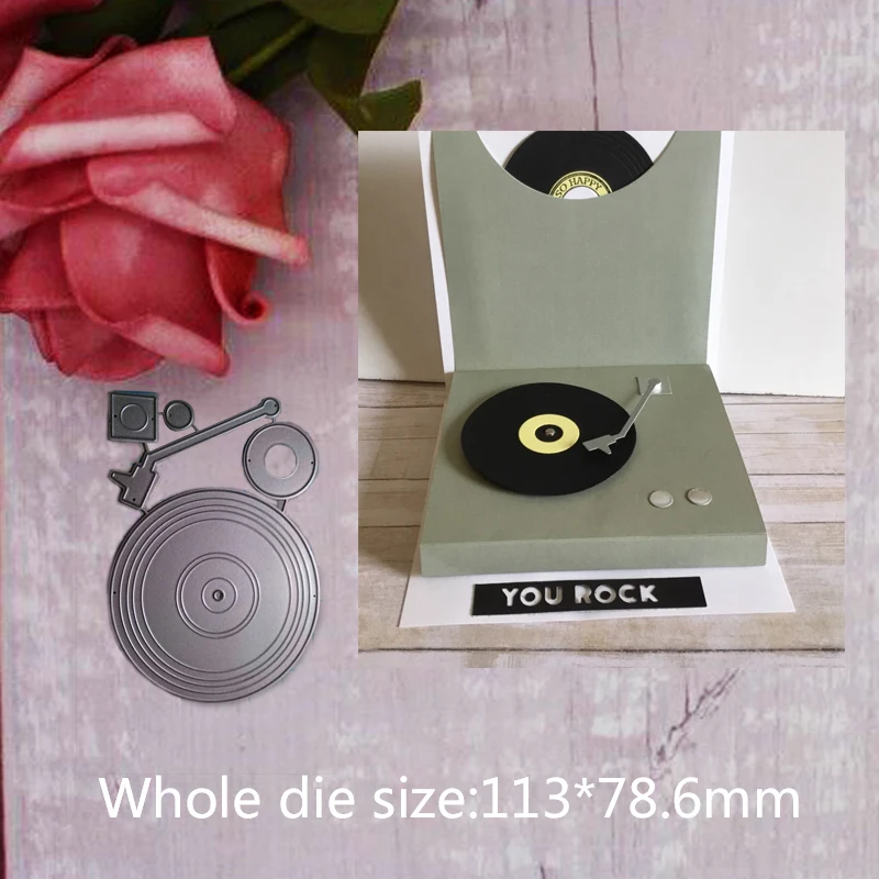 Record player Metal Steel Cutting Embossing Dies For Scrapbooking paper craft home decoration Craft 11.3*7.86 cm
Record player Metal Steel Cutting Embossing Dies For Scrapbooking paper craft home decoration Craft 11.3*7.86 cm