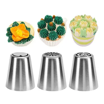 3Pcs Cake Russian Decorating Spout Tools Icing Piping Nozzles Moulds Tips Stencils Baking Bakeware Pastry Tools Rose Flowers
3Pcs Cake Russian Decorating Spout Tools Icing Piping Nozzles Moulds Tips Stencils Baking Bakeware Pastry Tools Rose Flowers
