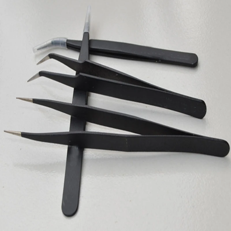 F Nail Art Acrylic Gel Picking Tool Rhinestones Gem Decor Black Eyelash Tweezers Anti-static DIY hand clip 1.0MM black tweezers
F Nail Art Acrylic Gel Picking Tool Rhinestones Gem Decor Black Eyelash Tweezers Anti-static DIY hand clip 1.0MM black tweezers