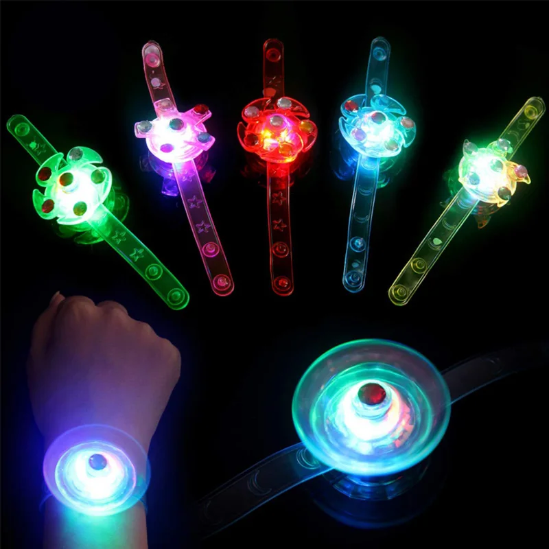 Rotating Bracelet Luminous Toy Glow LED Bracelet Party Spinning Top Toy for Boy Using a Luminous Ring
Rotating Bracelet Luminous Toy Glow LED Bracelet Party Spinning Top Toy for Boy Using a Luminous Ring