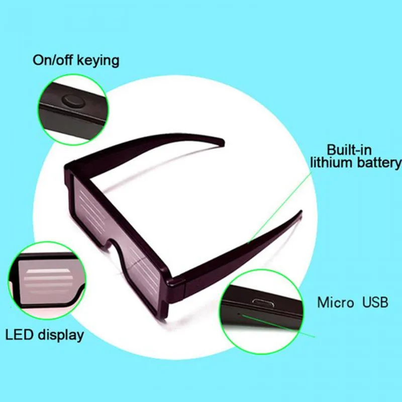 Led Gözlük Parti Aydınlık Gözlük Usb Şarj Neon Cam Parlayan Noel Yanıp Sönen Işık Kızdırma Güneş Gözlüğü Cadılar Bayramı Malzemeleri El Led Gözlük Parti Aydınlık Gözlük Usb Şarj Neon Cam Parlayan Noel Yanıp Sönen Işık Kızdırma Güneş Gözlüğü Cadılar Bayramı Malzemeleri El