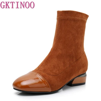 GKTINOO Women Boots Winter Shoes Heels Square Toes Ankle Boots Stretch Fabric Casual Shoes Woman Thick Heels Sock Boots
GKTINOO Women Boots Winter Shoes Heels Square Toes Ankle Boots Stretch Fabric Casual Shoes Woman Thick Heels Sock Boots