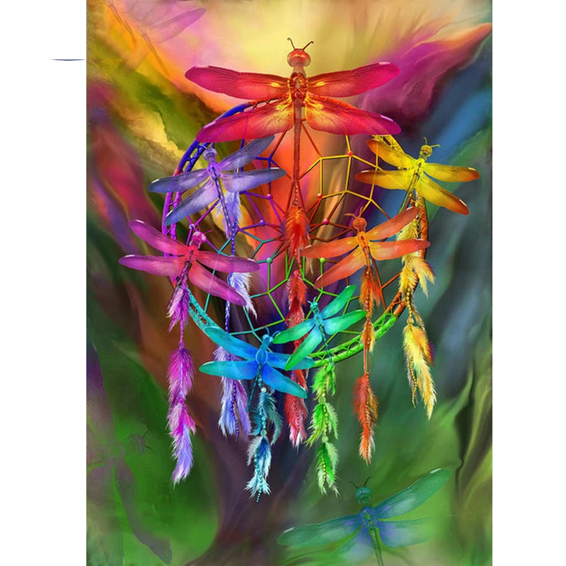 Full Square/Round Drill 5D DIY Diamond Painting "Dream catching dragonfly" 3D Embroidery Cross Stitch Mosaic dragonfly Decor
Full Square/Round Drill 5D DIY Diamond Painting "Dream catching dragonfly" 3D Embroidery Cross Stitch Mosaic dragonfly Decor