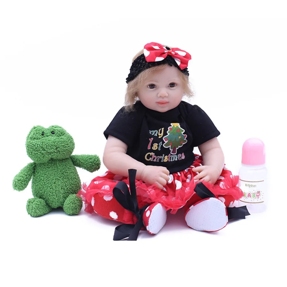 SanyDoll 18 inch 48 cm Silicone baby reborn dolls, doll reborn Lovely dress Doll Christmas gift
SanyDoll 18 inch 48 cm Silicone baby reborn dolls, doll reborn Lovely dress Doll Christmas gift