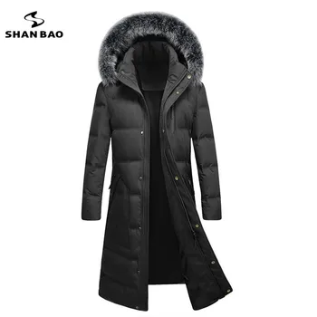 2019 winter brand high quality men's fashion casual long section down jacket fox fur collar hood parka coat black green
2019 winter brand high quality men's fashion casual long section down jacket fox fur collar hood parka coat black green