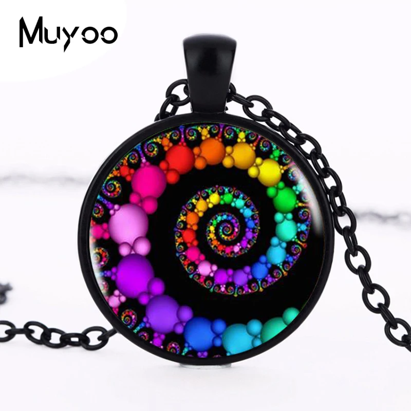 FIBONACCI Spiral Pendant fractal necklaces pendants flourish swirls glass dome necklace sacred geometry art picture jewelry HZ1
FIBONACCI Spiral Pendant fractal necklaces pendants flourish swirls glass dome necklace sacred geometry art picture jewelry HZ1