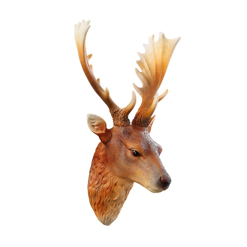 Creative simulation of three-dimensional wall decoration accessories of animal head hanging on deer head wall
Creative simulation of three-dimensional wall decoration accessories of animal head hanging on deer head wall