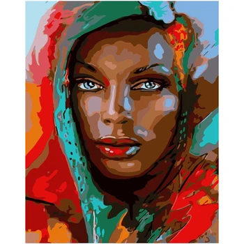 Painting By Numbers DIY Dropshipping 40x50 60x75cm Woman wearing a headscarf Figure Canvas Wedding Decoration Art picture Gift
Painting By Numbers DIY Dropshipping 40x50 60x75cm Woman wearing a headscarf Figure Canvas Wedding Decoration Art picture Gift