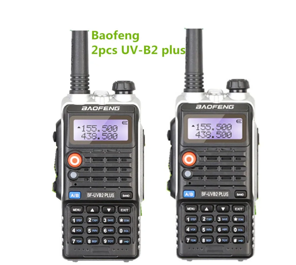 2PCS BaoFeng BF-UVB2 plus transceiver cb radio communicator long-range wireless Portable Walkie Talkie ham radio baofeng B2 plus
2PCS BaoFeng BF-UVB2 plus transceiver cb radio communicator long-range wireless Portable Walkie Talkie ham radio baofeng B2 plus