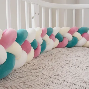 2.2M Handmade Knot Cushion Baby Newborn Bed Bumper Long Knotted Braid Pillow Knot Crib Protector Infant Room Decor
2.2M Handmade Knot Cushion Baby Newborn Bed Bumper Long Knotted Braid Pillow Knot Crib Protector Infant Room Decor