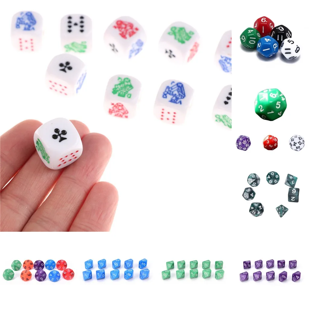9 Styles Digital Dice D30 D10 D6 D12 Poker Dice Multi Sided Acrylic Dice Colorful Cube Party Bar Drinking Dices Table Game
9 Styles Digital Dice D30 D10 D6 D12 Poker Dice Multi Sided Acrylic Dice Colorful Cube Party Bar Drinking Dices Table Game