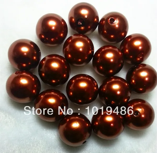 Free shipping ! 20mm Dark gold brown color color Acrylic Pearl Beads Chunky beads Gumball Beads 110pcs/lot (B73))
Free shipping ! 20mm Dark gold brown color color Acrylic Pearl Beads Chunky beads Gumball Beads 110pcs/lot (B73))