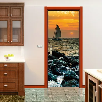 nm30 Dusk sailing pattern modern creative door stickers drawing living room bedroom entrance decorations 2pcs/set 
nm30 Dusk sailing pattern modern creative door stickers drawing living room bedroom entrance decorations 2pcs/set