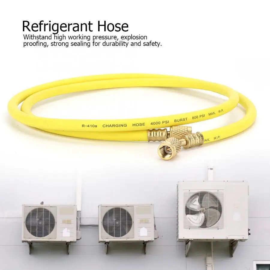 Air Conditioner 1.5m 4000 PSI Air-conditioning Fluoride Tube Coolant Refrigerant Adding Tool Fit for R410 Single R410 R22 R134
Air Conditioner 1.5m 4000 PSI Air-conditioning Fluoride Tube Coolant Refrigerant Adding Tool Fit for R410 Single R410 R22 R134