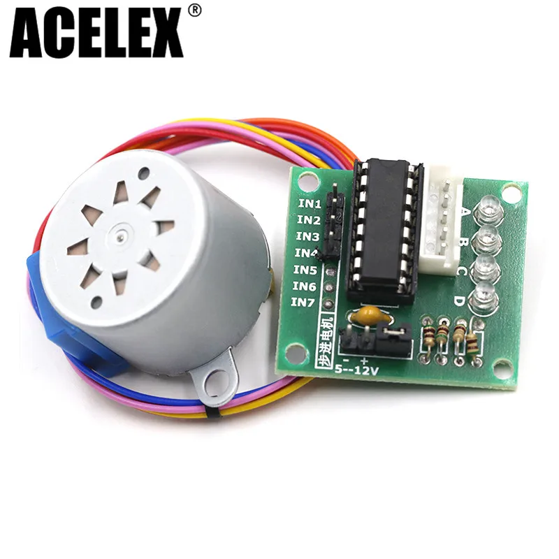 5V 4-phase Stepper Motor+ Driver Board ULN2003 for_Arduino 1x Stepper motor +1x ULN2003 Driver board
5V 4-phase Stepper Motor+ Driver Board ULN2003 for_Arduino 1x Stepper motor +1x ULN2003 Driver board