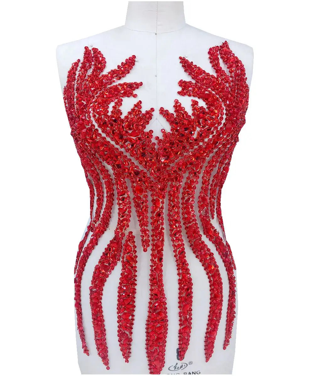 handmade sew on red rhinestones applique on mesh crystals trim patches 65*34cm for dress DIY accessories
handmade sew on red rhinestones applique on mesh crystals trim patches 65*34cm for dress DIY accessories