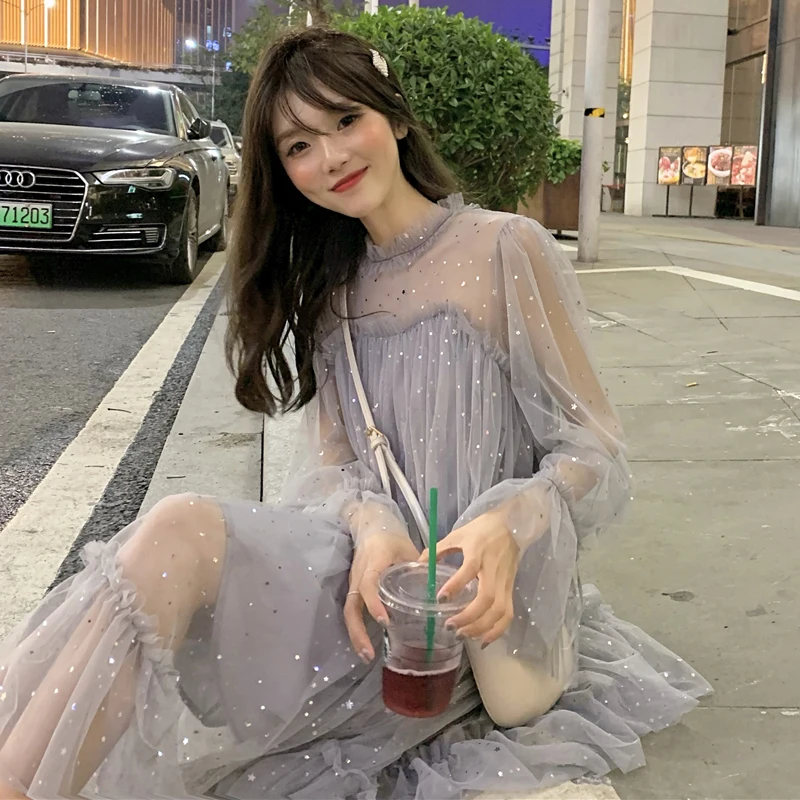 2019 Spring and Summer Elegant Women Dress Lace Chiffon High Street A-Line Dress Solid Full Beading Dress Casual Women
2019 Spring and Summer Elegant Women Dress Lace Chiffon High Street A-Line Dress Solid Full Beading Dress Casual Women