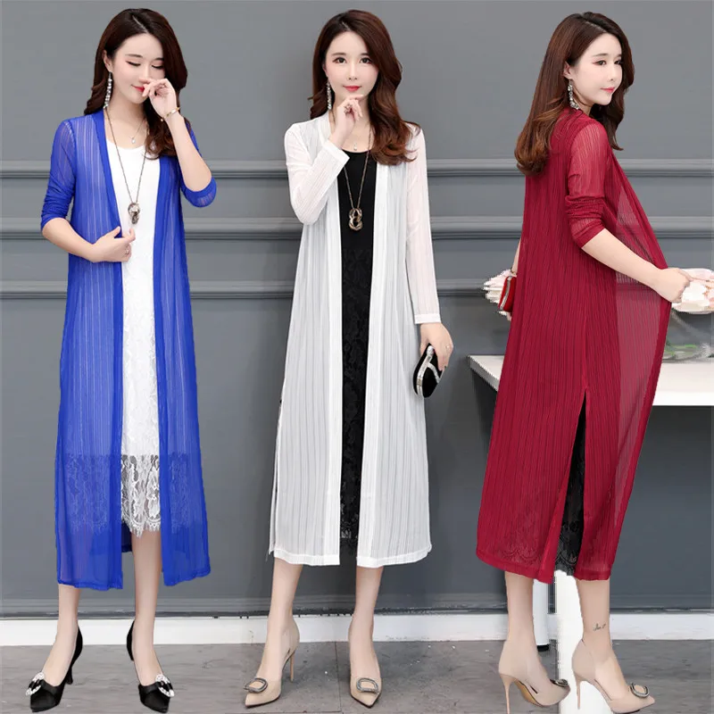 2019 Spring Summer Women Long Cardigan Casual Loose Thin Cardigans Jacket Female Long Sleeve Hollow Out Coat Plus Size 5XL Z1589
2019 Spring Summer Women Long Cardigan Casual Loose Thin Cardigans Jacket Female Long Sleeve Hollow Out Coat Plus Size 5XL Z1589