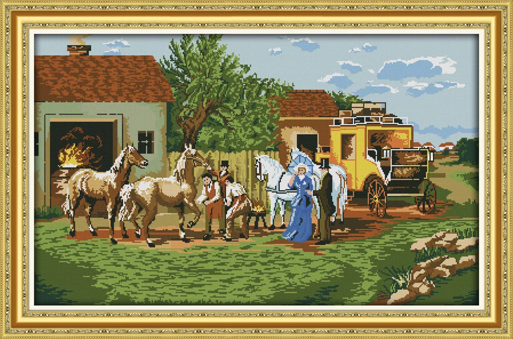 On their journey in country Printed Canvas DMC Counted Cross Stitch Kits printed Cross-stitch set Embroidery Needlework
On their journey in country Printed Canvas DMC Counted Cross Stitch Kits printed Cross-stitch set Embroidery Needlework