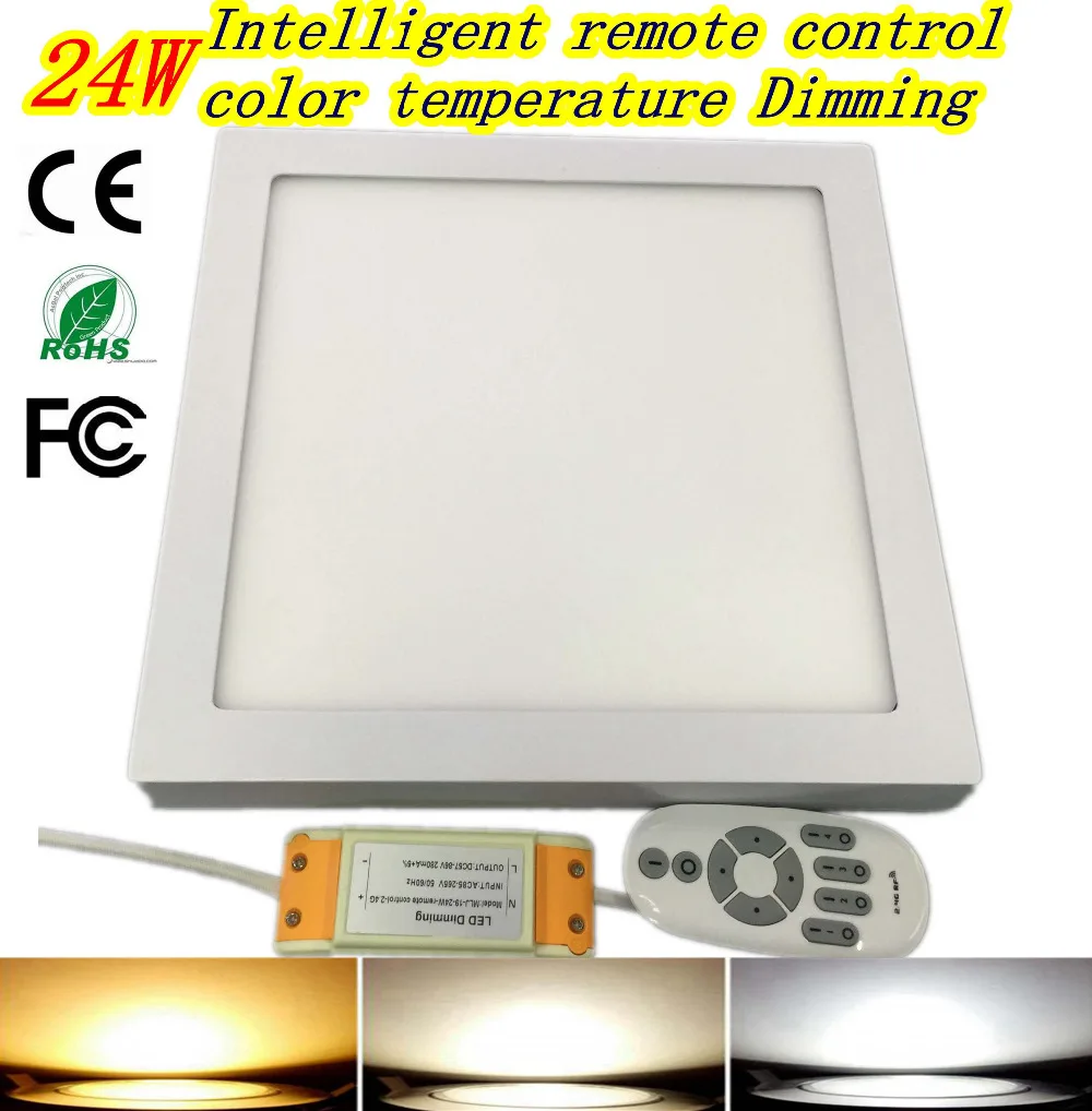 24W 300mmSquare LED Surface Mounted Panel Light Downlight lighting LED 2.4G panel light dimmer color temperature
24W 300mmSquare LED Surface Mounted Panel Light Downlight lighting LED 2.4G panel light dimmer color temperature
