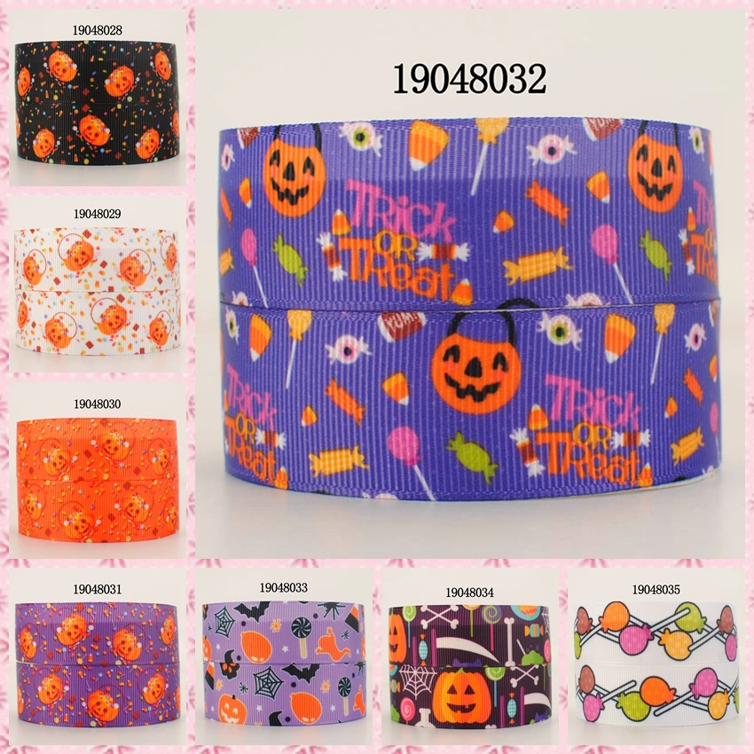 New 50 yards Halloween Pumpkin & candy pattern ribbon printed grosgrain ribbon 19048034
New 50 yards Halloween Pumpkin & candy pattern ribbon printed grosgrain ribbon 19048034
