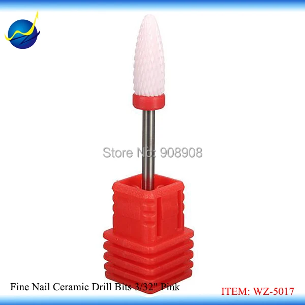 Free shipping 1pc Pink Flame Ceramic Nail Cuticle Drill Bit Electric Art Salon Chiropody Podiatry Manicure & Pedicure | Инструменты