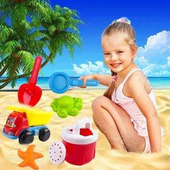 6PCS Funny Summer Beach Sand Game Toys Set with Car Watering Can Shovel Starfish Octopus Filter for Kids Outdoor Beach Sand Toys
6PCS Funny Summer Beach Sand Game Toys Set with Car Watering Can Shovel Starfish Octopus Filter for Kids Outdoor Beach Sand Toys