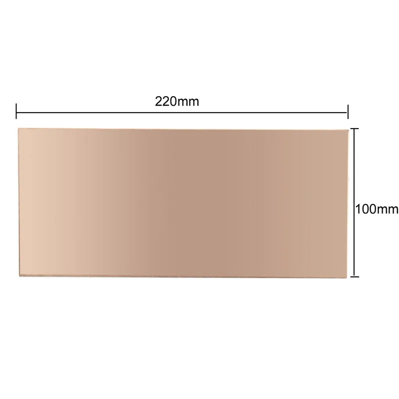 

Wholesale Best Price 1PC 100x220x1.5mm Double Sided Copper Clad Plate PCB Circuit Board FR4 Laminate Brand new durable in use