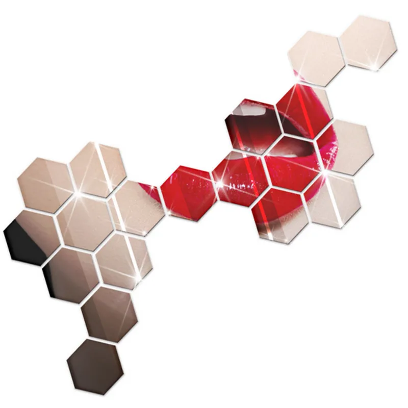 12Pcs/lot 3D Hexagon Acrylic Mirror Stickers DIY Art Stickers for Living Room Mirrored Decorative Sticker
12Pcs/lot 3D Hexagon Acrylic Mirror Stickers DIY Art Stickers for Living Room Mirrored Decorative Sticker