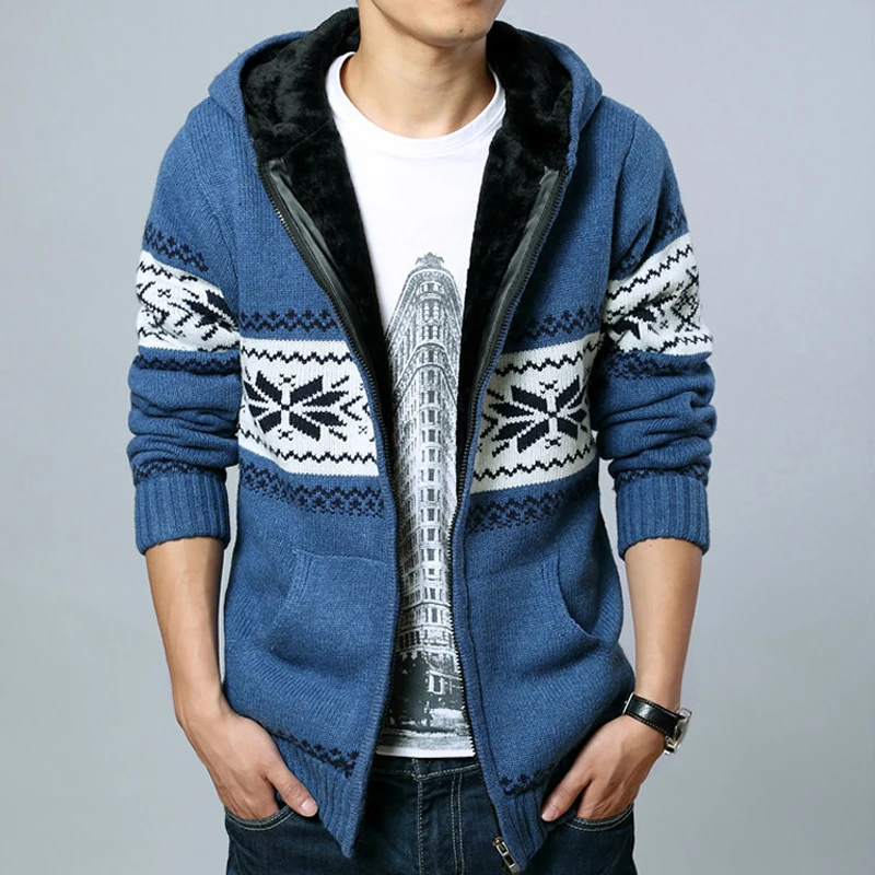 Mens Hooded Cardigan Thick Sweater Men Long Sleeve Sweaters Fashion Brand 2018 Casual Cool Slim Fit Gilet Homme Manche Longue
Mens Hooded Cardigan Thick Sweater Men Long Sleeve Sweaters Fashion Brand 2018 Casual Cool Slim Fit Gilet Homme Manche Longue