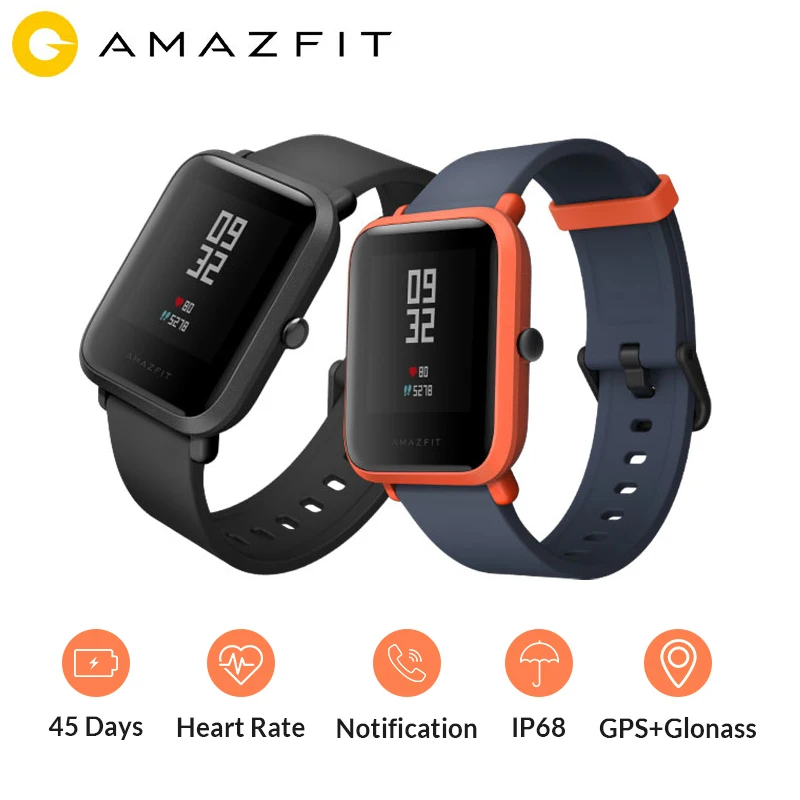 Global Version Huami Amazfit Bip Smart Watch GPS Gloness Smartwatch Smart Watch 45 Days Standby for Phone MI8 IOS Intelligent
Global Version Huami Amazfit Bip Smart Watch GPS Gloness Smartwatch Smart Watch 45 Days Standby for Phone MI8 IOS Intelligent