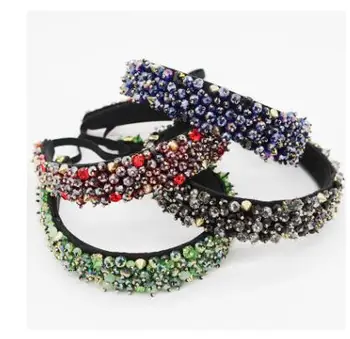 women New Baroque luxury crystal hairbands grain rivet hundred matching headbands 
women New Baroque luxury crystal hairbands grain rivet hundred matching headbands