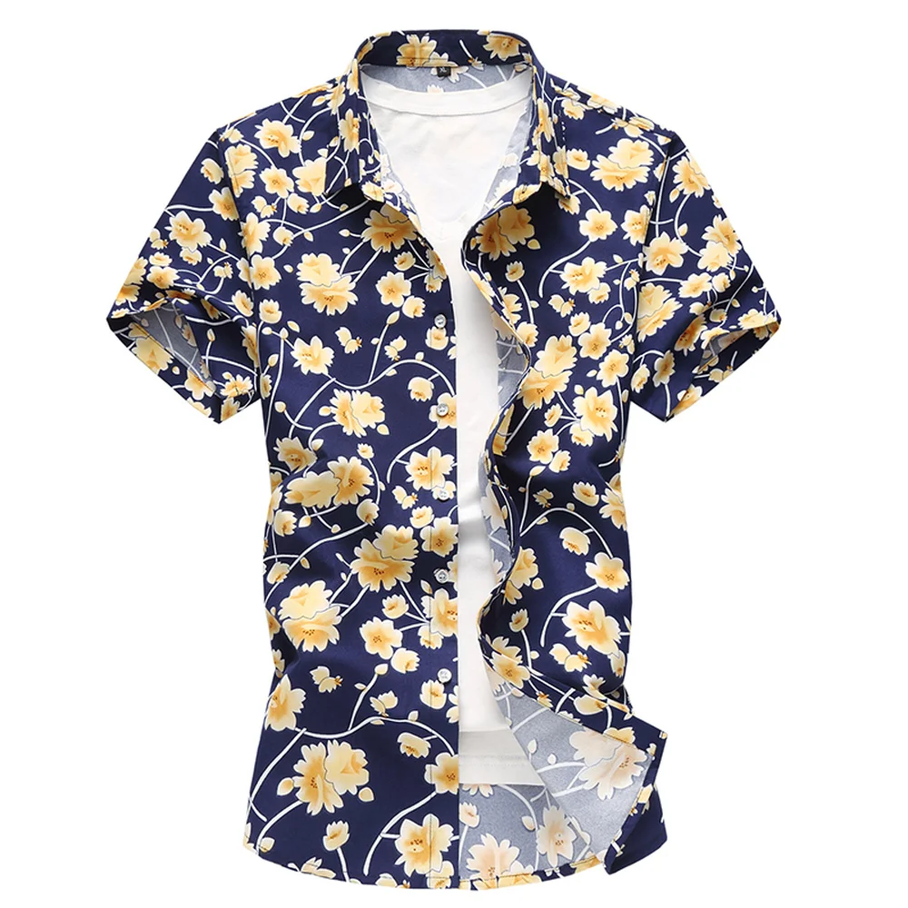 M-7XL Plus Size Fashion Mens Floral Shirts Short Sleeve Man Slim Fit Hawaiian Blouse Summer Thin Male Clothing 4XL 5XL 6XL
M-7XL Plus Size Fashion Mens Floral Shirts Short Sleeve Man Slim Fit Hawaiian Blouse Summer Thin Male Clothing 4XL 5XL 6XL
