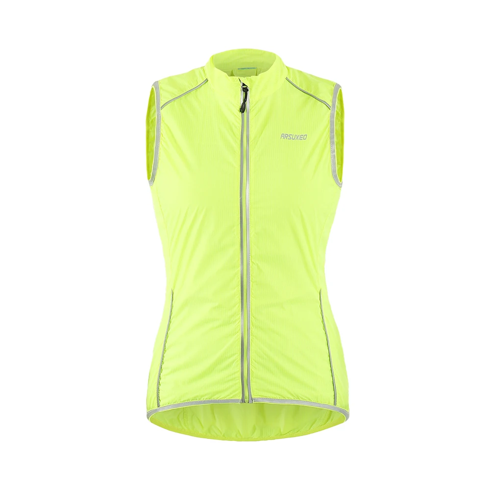 Женский велосипедный жилет ARSUXEO уличная спортивная одежда куртка без рукавов