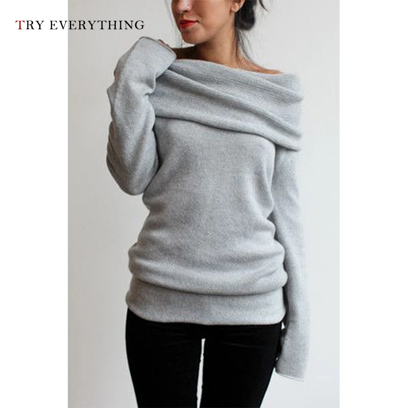 Knit Sweater Women Winter 2019 Autumn Off Shoulder Sweater Ladies Black Sweater Women Plus Size Sweaters Blue Jumper Woman 3XL 
Knit Sweater Women Winter 2019 Autumn Off Shoulder Sweater Ladies Black Sweater Women Plus Size Sweaters Blue Jumper Woman 3XL