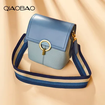 QIAOBAO 100% Cowhide Leather Bag Women Crossbody Bags Lady Colorful Strap Flap Bag Shoulder Messenger Bag Ladies Hand Bag
QIAOBAO 100% Cowhide Leather Bag Women Crossbody Bags Lady Colorful Strap Flap Bag Shoulder Messenger Bag Ladies Hand Bag
