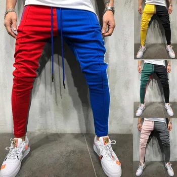 New 2019 Streetwear Sweatpants For Men Causal Sportswear Pants Blue Red Splicing Trendy Men's Hip Hop Sweatpants Trousers
New 2019 Streetwear Sweatpants For Men Causal Sportswear Pants Blue Red Splicing Trendy Men's Hip Hop Sweatpants Trousers