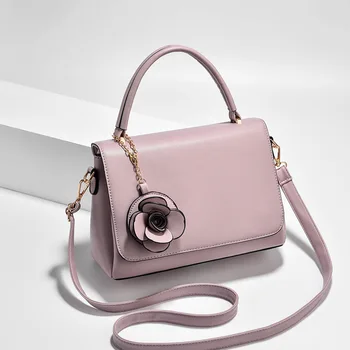2020 New Flowers Pendant Handbag Women Fashion Boston Bags Single Girls Business Shoulder Bag Ladies Crossbody PU Messenger Bag
2020 New Flowers Pendant Handbag Women Fashion Boston Bags Single Girls Business Shoulder Bag Ladies Crossbody PU Messenger Bag
