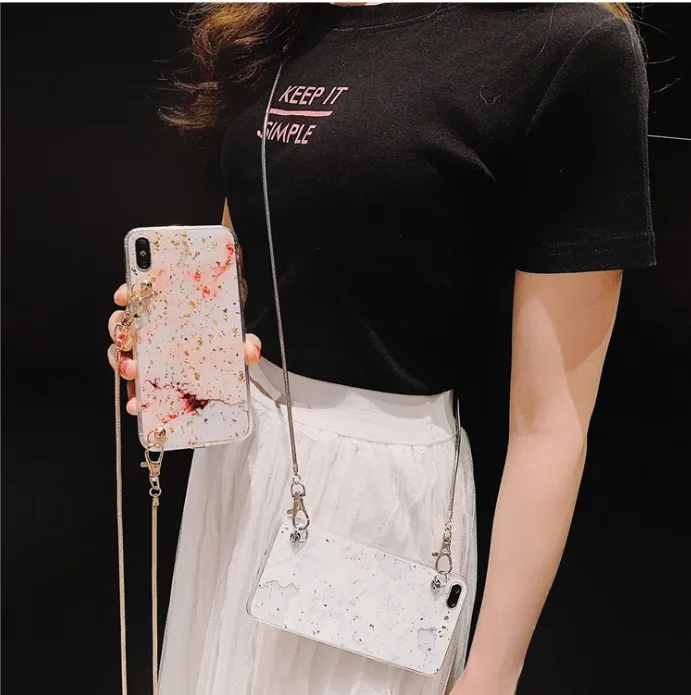 cute glitter marble foil soft silicone Crossbody strap phone case for iphone XS MAX case for iphone XR X 6 6S 7 8 plus 7plus cas
cute glitter marble foil soft silicone Crossbody strap phone case for iphone XS MAX case for iphone XR X 6 6S 7 8 plus 7plus cas