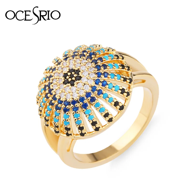 OCESRIO Gold Turkish Evil Eye Ring for Men High Quality Copper Unique Men Ring Gold Vintage Jewelry anillo hombre rig-h16
OCESRIO Gold Turkish Evil Eye Ring for Men High Quality Copper Unique Men Ring Gold Vintage Jewelry anillo hombre rig-h16
