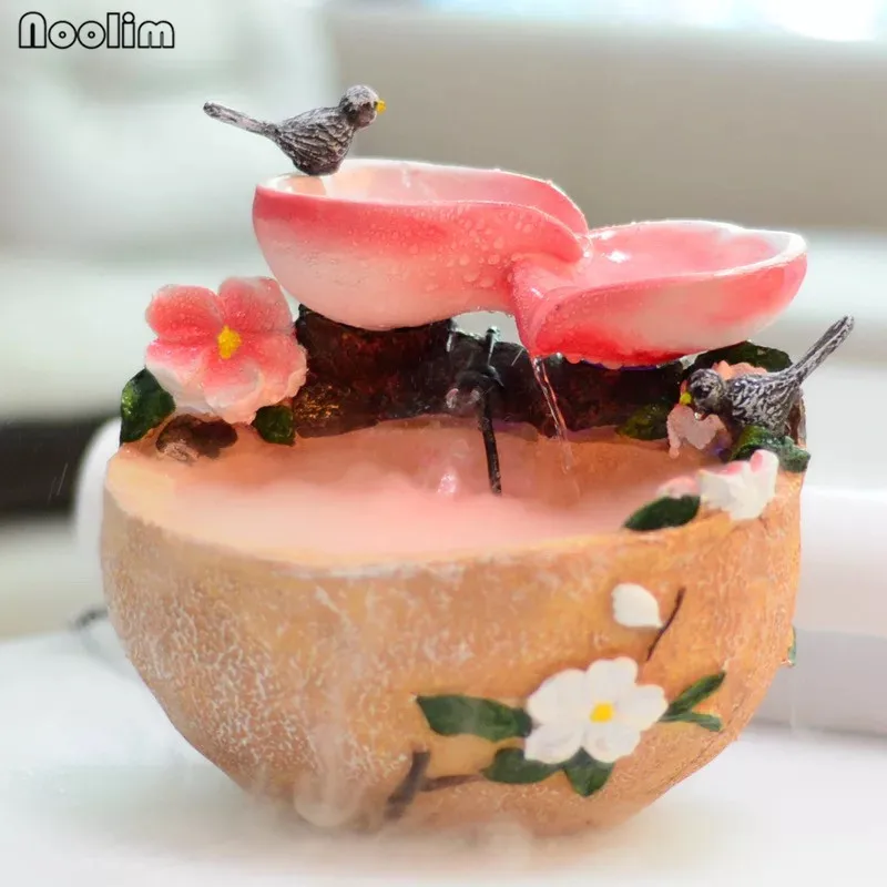 Bird and Flower Rockery Water Fountain Waterscape Feng Shui Ornaments Fashion New Modern Home Office Table Decor Crafts Gifts
Bird and Flower Rockery Water Fountain Waterscape Feng Shui Ornaments Fashion New Modern Home Office Table Decor Crafts Gifts