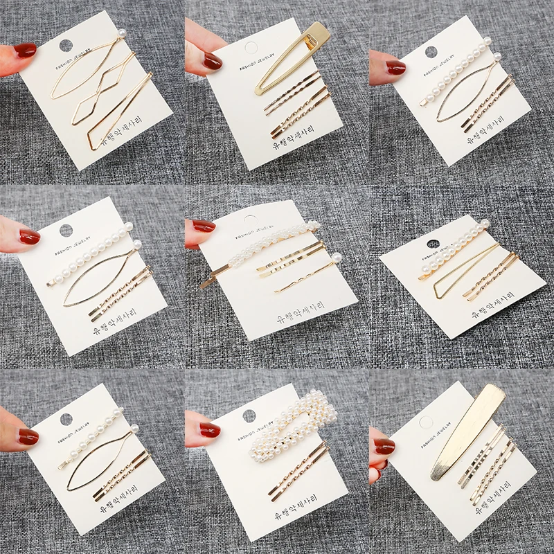 3-5Pcs/Set Pearl Metal Hair Clip Hairband Comb Bobby Pin Barrette Hairpin Metal Beauty Styling Tools Accessories
3-5Pcs/Set Pearl Metal Hair Clip Hairband Comb Bobby Pin Barrette Hairpin Metal Beauty Styling Tools Accessories