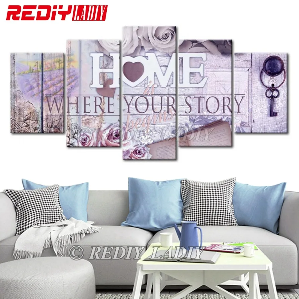 REDIY LADIY Diamond Painting Triptych Home is Where Your Story Begins 5 Panels Modular Picture 5D Diamond Embroidery Wall Arts
REDIY LADIY Diamond Painting Triptych Home is Where Your Story Begins 5 Panels Modular Picture 5D Diamond Embroidery Wall Arts