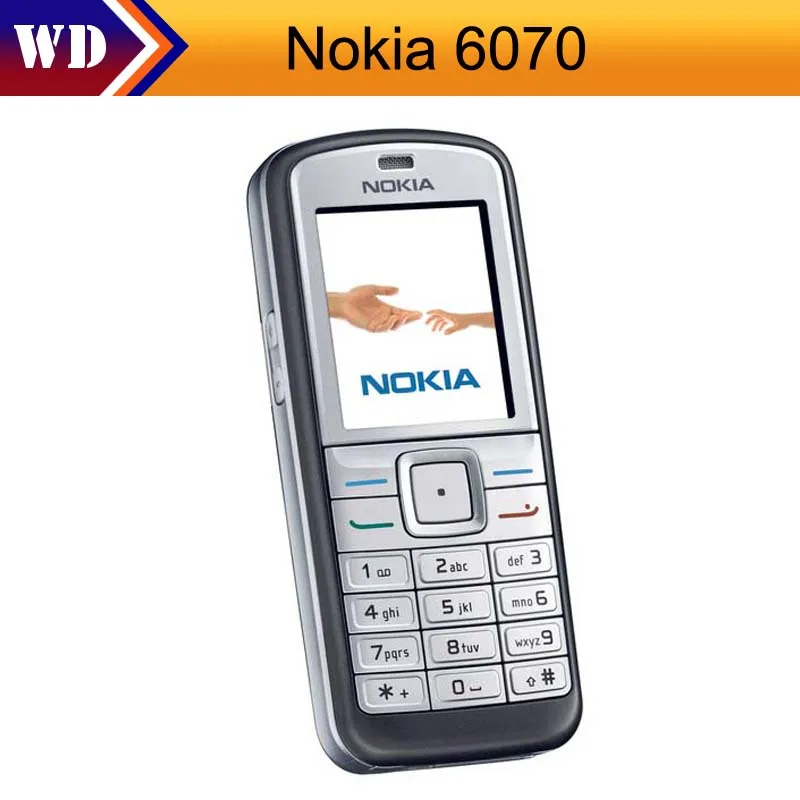 

Hot ! Original Nokia 6070 Unlocked Refurbished Mobile Phone 2G GSM Cheap Nokia Cellphone Free shipping