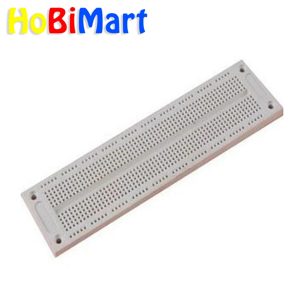 HoBiMart SYB-130 760 Point Solderless Prototype Experiment Test DIY Breadboard Tie-points 178*46*8mm #nbp008
HoBiMart SYB-130 760 Point Solderless Prototype Experiment Test DIY Breadboard Tie-points 178*46*8mm #nbp008