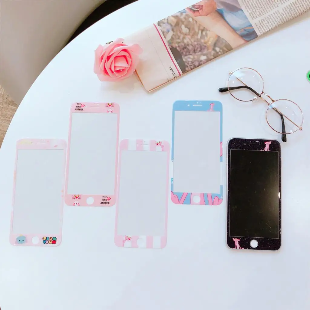 3D Full Cover Tempered Glass For iPhone 7 8 6 Screen Protector for iphone 7 6 6s 8 Plus Funny Pink Panther Pattern
3D Full Cover Tempered Glass For iPhone 7 8 6 Screen Protector for iphone 7 6 6s 8 Plus Funny Pink Panther Pattern