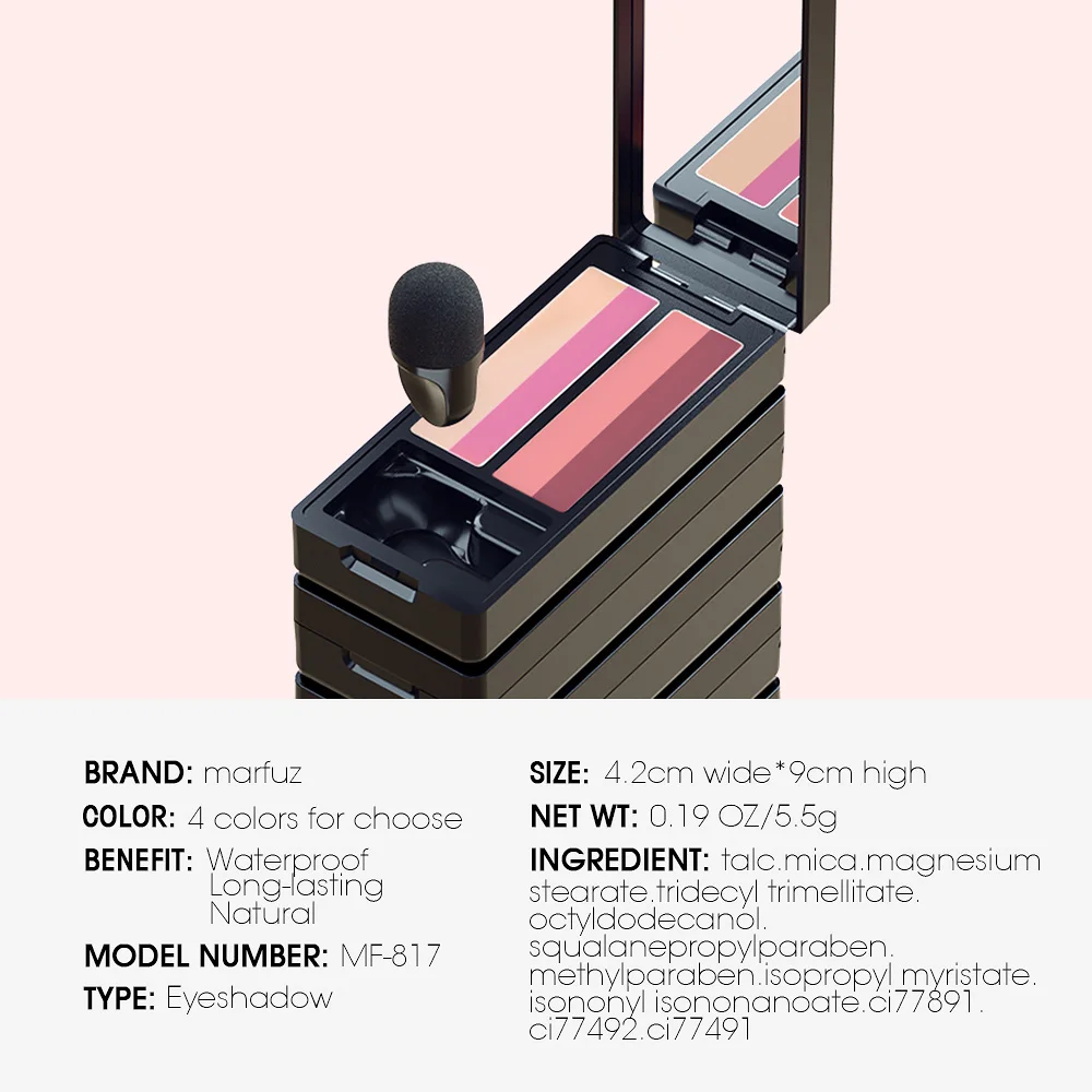 2 PCs in 1 Lot Eyeshadow 4 Colors Palette Make up Palette Matte Shimmer Pigmented Eye Shadow Powder with brush JYLMF13
2 PCs in 1 Lot Eyeshadow 4 Colors Palette Make up Palette Matte Shimmer Pigmented Eye Shadow Powder with brush JYLMF13