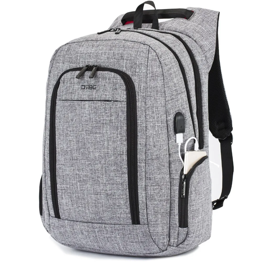 DTBG Gray Nylon Backpacks Large Capacity Smart Laptop School Bags Men Women Casual Business Travel Mochila Waterproof For 17.3
DTBG Gray Nylon Backpacks Large Capacity Smart Laptop School Bags Men Women Casual Business Travel Mochila Waterproof For 17.3