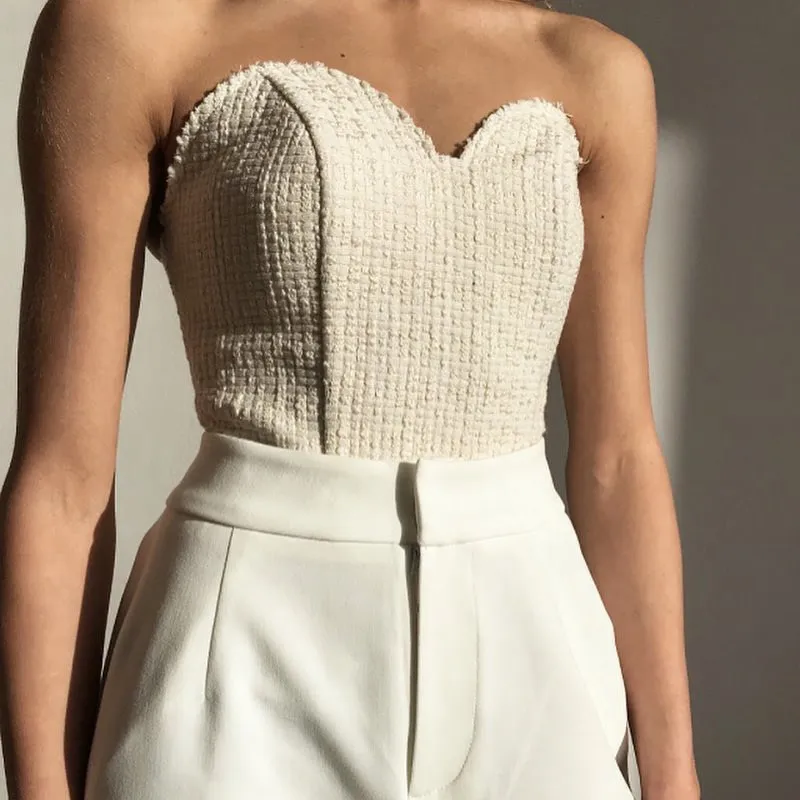 2019 White Strapless Sexy Tops Women Sleeveless Summer Tank Tops Ropa Verano Mujer
2019 White Strapless Sexy Tops Women Sleeveless Summer Tank Tops Ropa Verano Mujer